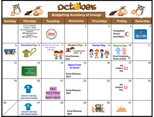October 2025 Activity Calendar✨